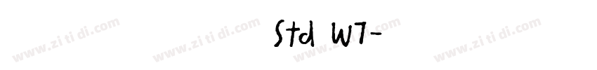 華康新綜藝體 Std W7字体转换 華康新綜藝體 Std W7字体转换